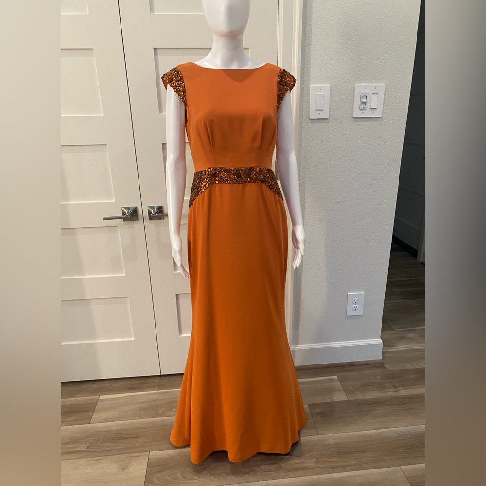 Pamella Roland Beaded Gown, size 6, worn once